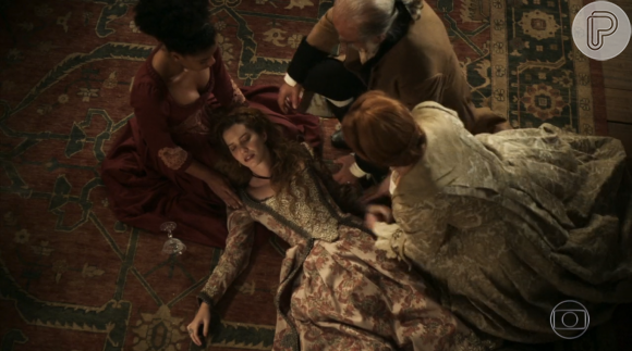 Em 'Liberdade, Liberdade', Branca (Nathalia Dill) morreu após beber o veneno que havia preparado para Rosa/ Joaquina (Andreia Horta), no capítulo desta terça-feira, 26 e julho de 2016