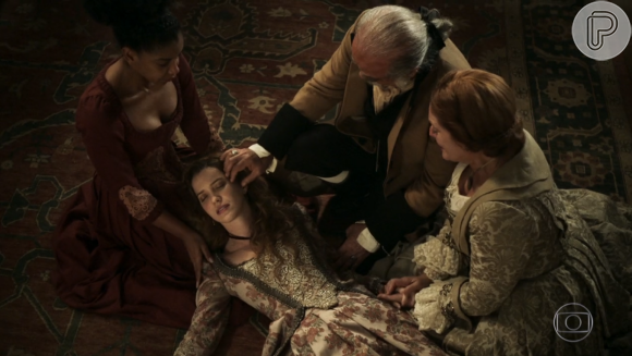 Em 'Liberdade, Liberdade', Branca (Nathalia Dill) morreu após beber o veneno que havia preparado para Rosa/ Joaquina (Andreia Horta), no capítulo desta terça-feira, 26 e julho de 2016