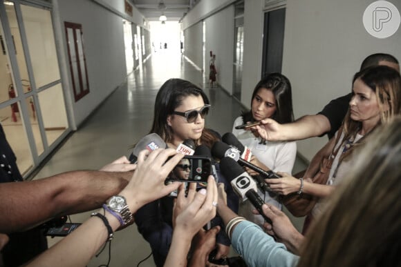 Preta Gil prestou queixa na delegacia Repressão a Crimes de Internet (DRCI), na Cidade da Polícia, na Zona Norte do Rio de Janeiro