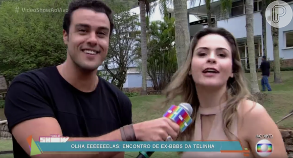 Ana Paula Renault entregou Joaquim Lopes no 'Vídeo Show', que tentou justificar a intimidade