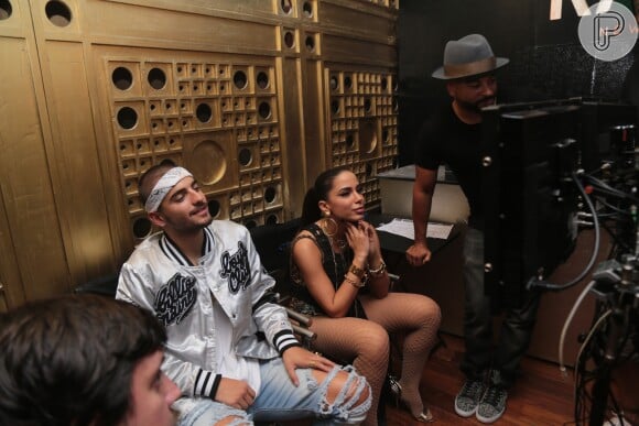 Anitta gravou o clipe 'Sim ou Não' com o colombiano Maluma no dia 4 de julho de 2016
