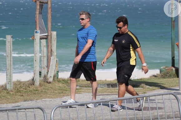 Fabio Assunção tirou a quarta-feira, 2 de agosto de 2016, para se exercitar