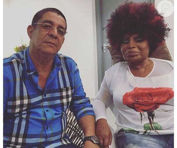 Zeca Pagodinho publica foto ao lado de Elza Soares, que também se apresentou na abertura dos Jogos Olímpicos 2016