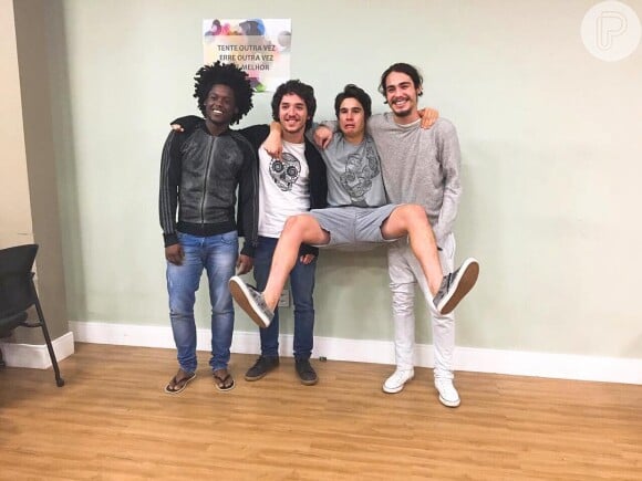 Maicon Rodrigues, João Vitor Silva, Nicolas Prattes e Danilo Mesquita vão formar uma banda na novela 'Rock Story'