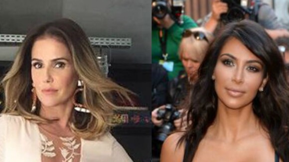 Deborah Secco e Kim Kardashian filmam risadas fofas de seus filhos. Vídeos!