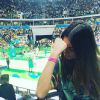 Thaila Ayala acompanhou a derrota do Brasil para a Argentina no basquete masculino na Olimpíada do Rio 2016