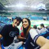 Pérola Faria levou o pai para assistir a jogo de basquete na Olimpíada do Rio 2016