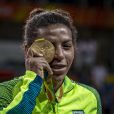  A judoca Rafaela Silva conquistou a medalha de ouro na Olimpíada nesta segunda-feira, dia 08 de agosto de 2016 
  