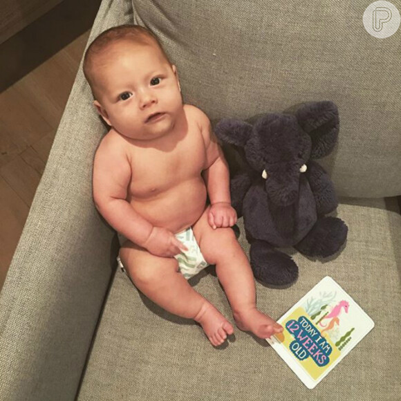 Boomer Robert Phelps, de 3 meses, filho de Michael Phelps com a modelo Nicole Johnson, já conquistou mais de 300 mil seguidores no Instagram