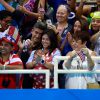 Boomer Phelps, filho de 3 meses do nadador Michael Phelps, roubou a cena na arquibancada da Olimpíada Rio 2016, no colo da mãe