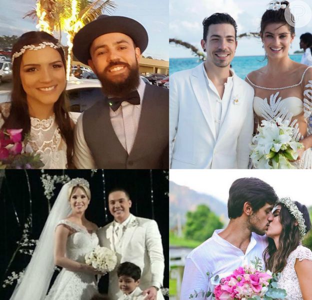 Casamento dos famosos em relembre quem trocou alianças este ano Fotos Purepeople