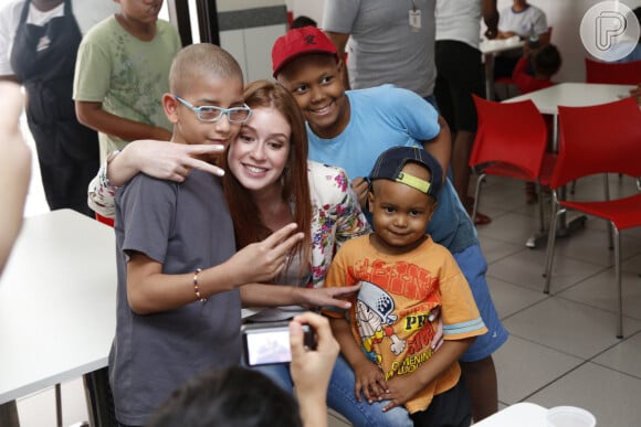 Marina Ruy Barbosa, de 'Amor à Vida', esteve na Casa Ronald McDonald, no evento Novembro Dourado, em prol de crianças com câncer, nesta terça-feira, 26 de novembro de 2013, na Tijuca, Zona Oeste do Rio de Janeiro