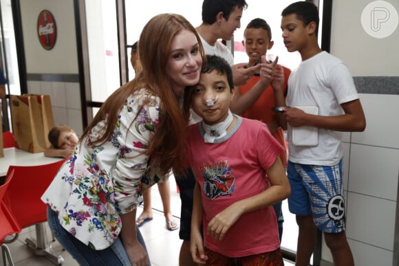 Marina Ruy Barbosa, atriz de 'Amor à Vida', esteve na Tijuca, Zona Oeste do Rio de Janeiro, nesta terça-feira, 26 de novembro de 2013, em um evento em prol de crianças com câncer na Casa Ronald McDonald