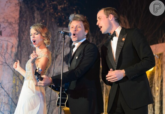 Taylor Swift, Jon Bon Jovi e princípe William soltam a voz