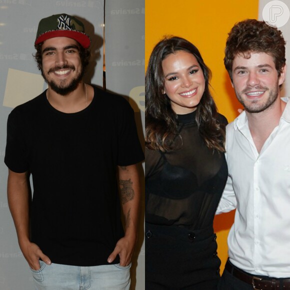 Caio Castro lembrou ter provocado ciúmes em Maurício Destri quando o ator namorava Bruna Marquezine