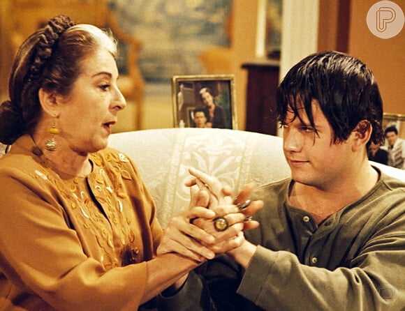 O ator, na época em que se dedicava às novelas, no papel de Emanuel, na novela 'A Indomada', exibida em 1997