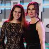 Fátima Bernardes e a filha Beatriz prestigiaram o Prêmio Multishow 2016