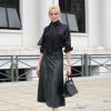 Ana Hickmann usou uma bolsa Birkin, da Hermès, avaliada em R$ 40 mil no São Paulo Fashion Week