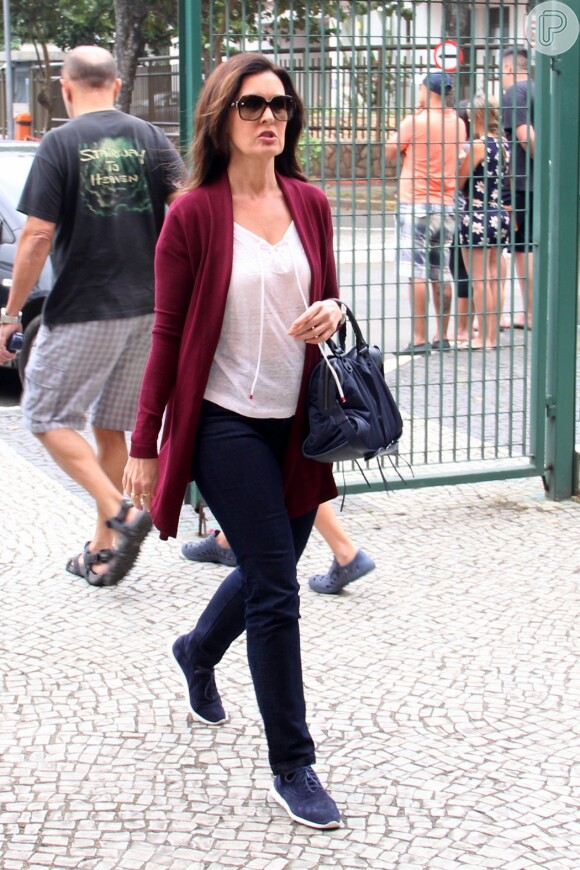 Fátima Bernardes participou do segundo turno das eleições no Rio de Janeiro neste domingo, 30 de outubro de 2016
