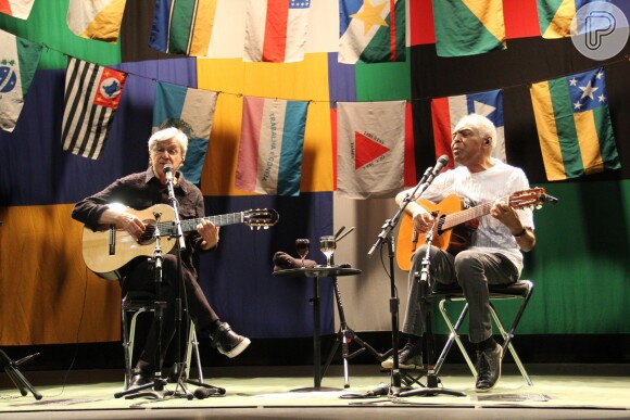 Caetano Veloso e Gilberto Gil se apresentaram juntos no Metropolitan, Zona Oeste da Cidade