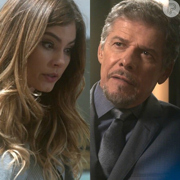 Camila (Bruna Hamú) é humilhada por Tião (José Mayer) ao chamá-lo de 'velho nojento' e rejeitar atendê-lo como garota de programa, na novela 'A Lei do Amor', a partir de 18 de novembro de 2016