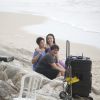 Larissa Manoela e João Guilherme filmam em praia do Rio nesta quinta-feira, dia 03 de novembro de 2016