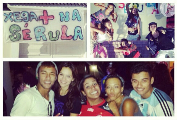 Neymar e Bruna Marquezine continuam juntos! Após polêmica das mineiras de Ipatinga, o casal reapareceu abraçado em foto postada em 20 de dezembro de 2013