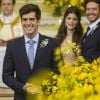 O casamento de Shirlei (Sabrina Petraglia) e Felipe (Marcos Pitombo) em 'Haja Coração' promete fortes emoções