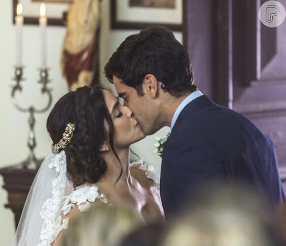 Shirlei (Sabrina Petraglia) e Felipe (Marcos Pitombo) terão um merecido final feliz novela 'Haja Coração' 