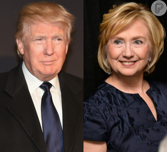 A disputa pela presidência dos Estados Unidos está entre o empresário Donald Trump e a ex-primeira dama e mulher de Bill Clinton, Hillary Clinton