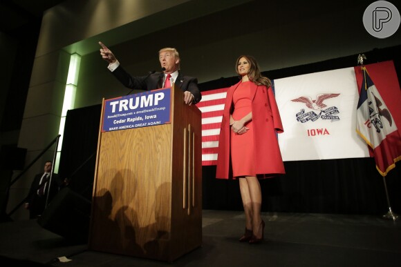 Melania Trump apareceu poucas vezes durante a campanha de Donald Trump