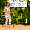 Bruna Marquezine brilha com look estampado em lançamento da coleção 'Isolda para Riachuelo'