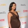 Morena Baccarin esteve no lançamento da nova tempora de 'Homeland', nos Estados Unidos, em setembro de 2013 ainda grávida do primeiro filho
