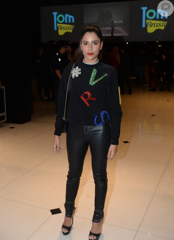 Marina Morena, irmã da cantora Preta Gil, prestigiou o show de Grace Jones, na casa de espetáculos Tom Brasil, em São Paulo, na madrugada deste sábado, 19 de novembro de 2016