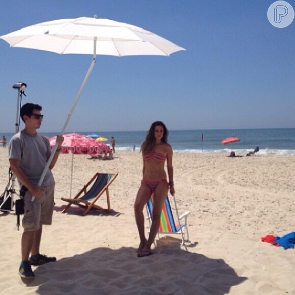 Juliana Paiva foi clicada na Praia do Pontal, na Zona Oeste do Rio, na manhã deste sábado, 11 de janeiro de 2013