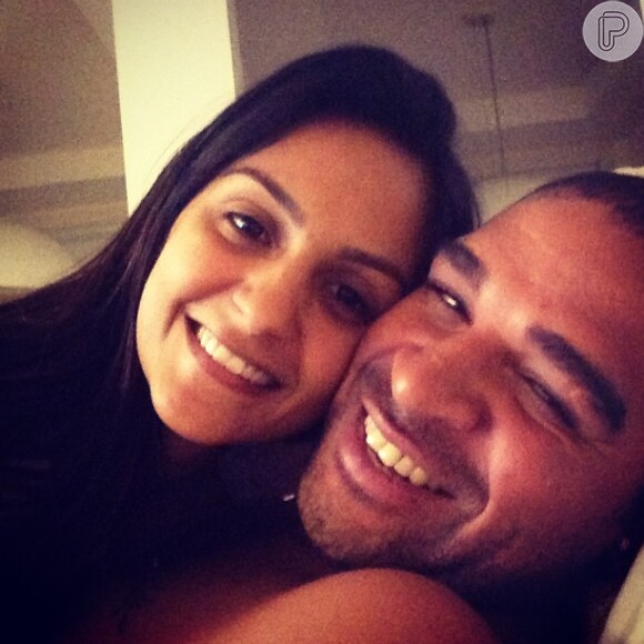 Adriano e Renata Fontes terminaram o noivado quando ela estava grávida de cinco meses