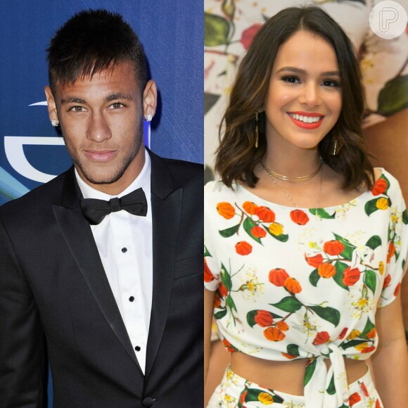 Neymar e Bruna Marquezine foram flagrados juntos em festa sertaneja