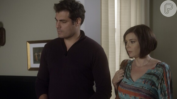Na novela 'A Lei do Amor', Ciro (Thiago Lacerda) acredita que Beth (Regiane Alves) aceitou dinheiro de Magnólia (Vera Holtz) e fugiu com outro homem