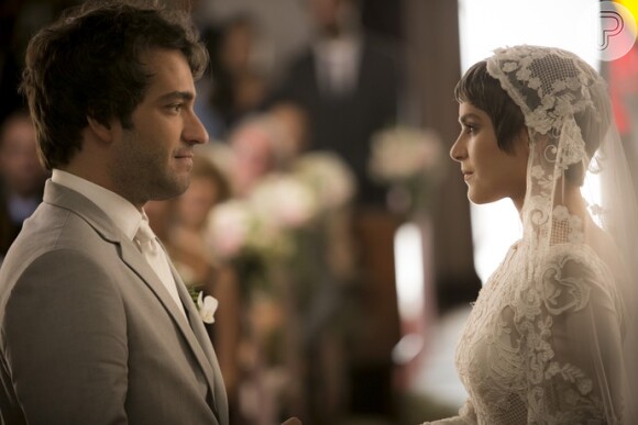 Isabella Santoni usou vestido de R$ 50 mil para o casamento de Letícia com Tiago (Humberto Carrão), na novela 'A Lei do Amor'