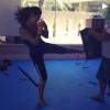 Giovanna Lancellotti começou a praticar muay thai e postou vídeo no Instagram