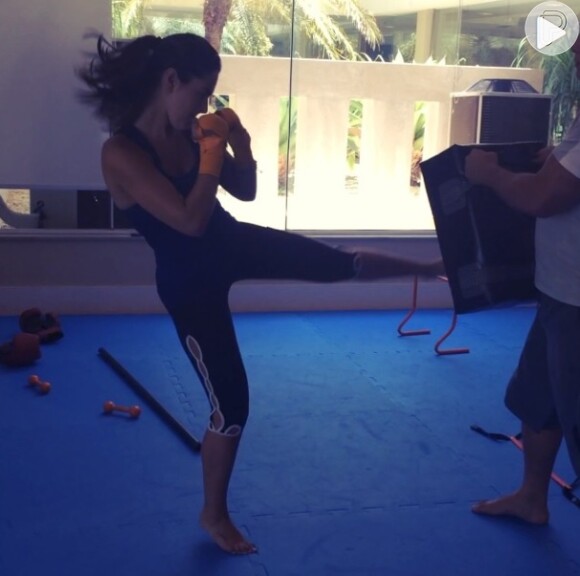 Giovanna Lancellotti começou a praticar muay thai e postou vídeo no Instagram