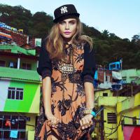 Cara Delevingne é capa da 'Vogue Brasil' com ensaio clicado em favela do Rio