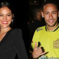 Neymar posa abraçado com Bruna Marquezine e comemora: 'Dia dos Namorados'. Foto!