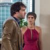 Tiago (Humberto Carrão) precisará se explicar para Letícia (Isabella Santoni) após ser flagrada com a massagista no mesmo quarto de hotel. A filha de Helô (Claudia Abreu) acabará pedindo o divórcio