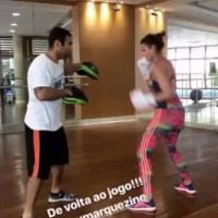 Bruna Marquezine volta ao Brasil e vai à academia após dias com Neymar. Vídeo!