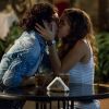 Luana (Joana Borges) surpreende Nicolau (Danilo Mesquita) com beijo na boca após flagrar JF (Maicon Rodrigues) com outra mulher, na novela 'Rock Story'