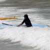 Marcelo Serrado praticou stand up paddle na praia do Arpoador, na Zona Sul do Rio de Janeiro, nesta quarta-feira, 12 de fevereiro de 2014