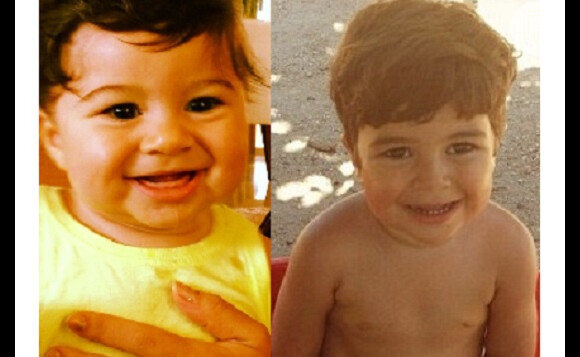 Os filhos de Juliana Paes com Carlos Eduardo Batista, Antonio, de 7 meses, e Pedro, de 3 anos, supreendem pela semelhança