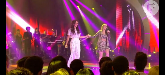 Ivete e Claudia Leitte fizeram um dueto durante a mais recente edição do programa 'The Voice Brasil', exibido pela TV Globo