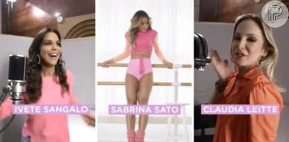 Recentemente, Sabrina Sato se juntos a Ivete e Claudia como garota-propaganda da Gillette